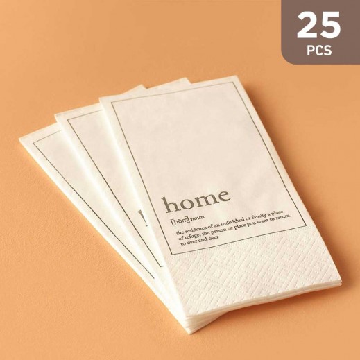 Bella Maison Home Napkin 33 x 33 cm - 25 Pieces - delivered by Taw9eel Fast