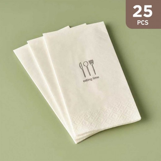 Bella Maison Eating Time Napkin 33 x 33 cm - 25 Pieces - delivered by Taw9eel Fast