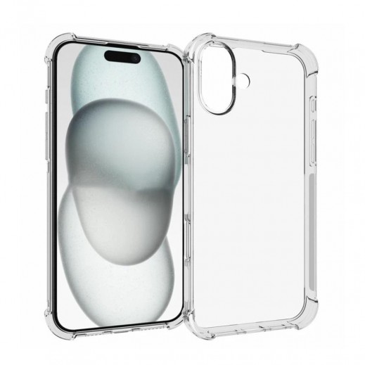 TPU Shock Proof Case For Iphone 16 Plus By Powerey - Clear - delivered by Taw9eel Fast