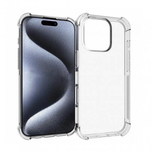 TPU Shock Proof Case For Iphone 16 Pro Max By Powerey - Clear - delivered by Taw9eel Fast