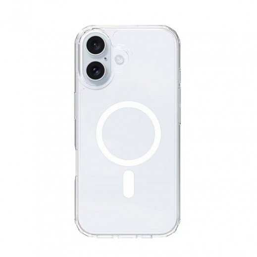 Shock Proof Case For Iphone16 With Magsafe By Powerey - Clear - delivered by Taw9eel Fast
