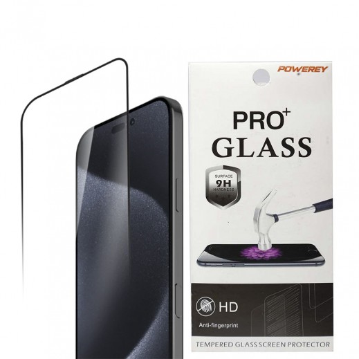 High Transparency Glass Triple Screen Protector for iPhone 16 Pro Max By Powerey  - delivered by Taw9eel Fast