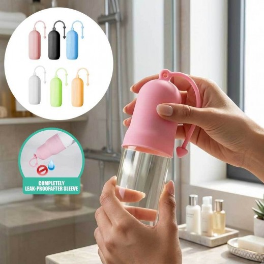 Leaklocks Travel Bottle Caps With Elastic Sleeves - Assorted Color