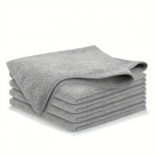 Essentials By Taw9eel Anti Virus Microfiber Cleaning Cloth 35.6 x 35.6 cm - 5 Pieces