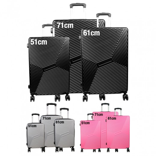 360A° Spinner Wheels ABS Hard Travel Luggage Bag