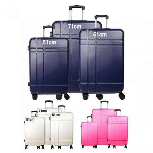 360A° Spinner Wheels ABS Hard Travel Luggage Bag - delivered by Taw9eel Fast