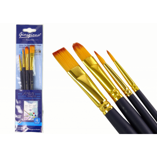 Set of 4 Art Brushes 3+ Years - delivered by Taw9eel Fast