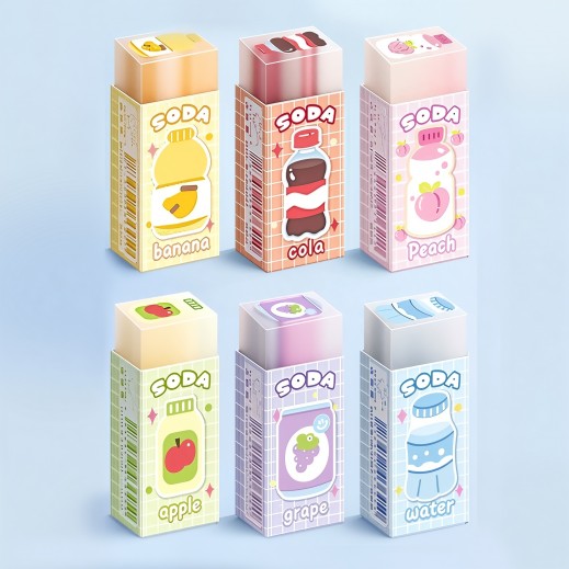 Soda Cute Erasers Pack of 5