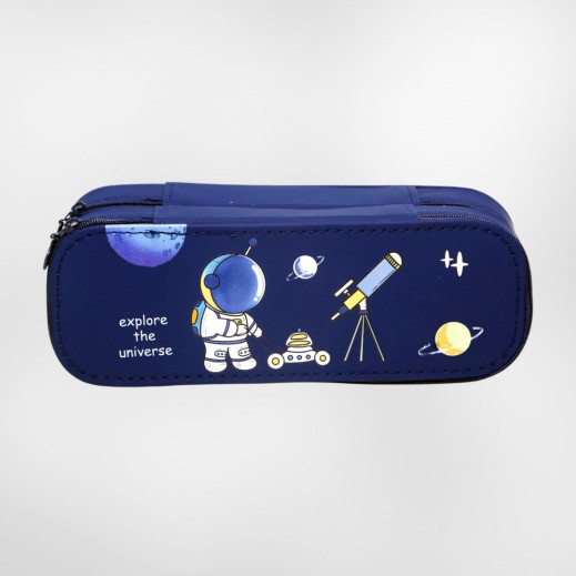 Galaxy Astronaut Printed Pencil Case - delivered by Taw9eel Fast