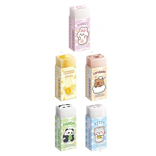 Pets Cute Erasers Pack of 5 - Beige
