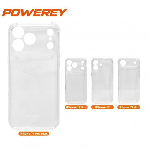 TPU Shockproof Case for iPhone By Powerey - Clear