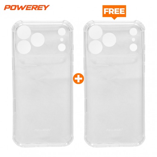 TPU Shockproof Case For iPhone 17 Pro Max By Powerey 1+1 Free