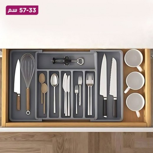 Adjustable Plastic Drawer Organizer For Cutlery