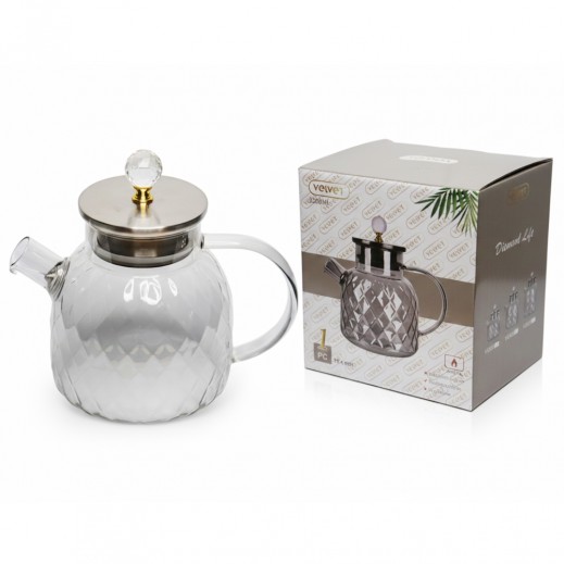 Glass Tea Pot 1.2L - delivered by Taw9eel Fast