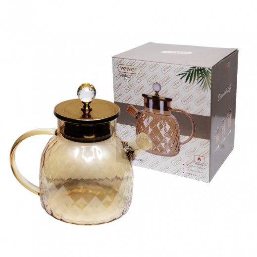 Glass Tea Pot 1 L - delivered by Taw9eel Fast