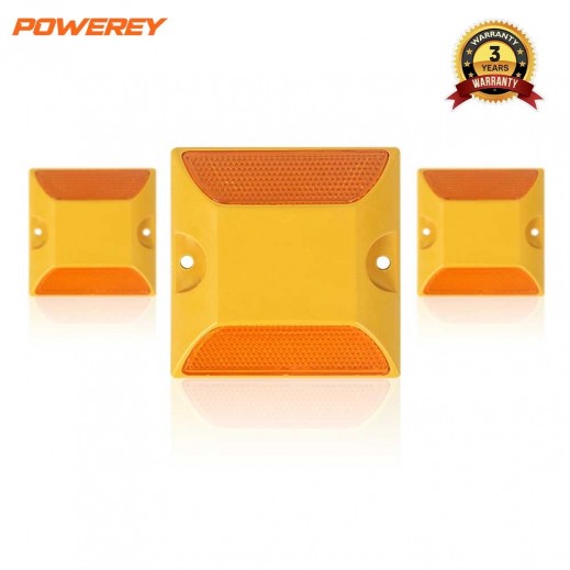 Powerey Set of 4 Double Sided Reflective Road Stud Light