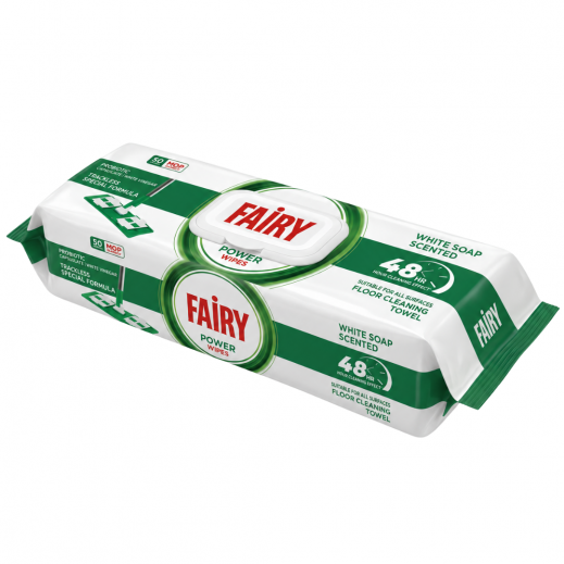 Fairy White Soap Floor Cleaning Towel 50 Pieces
