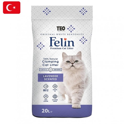 Felin Lavender Clumping Cat Litter 20L