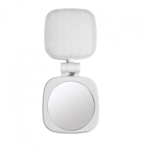 Folding LED Selfie Mirror 6.1 x 6.1 x 4.5cm