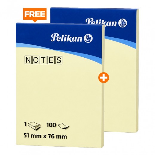 Pelikan Note Sheet 51 x 76mm - 100 Sheets 1 + 1 Free