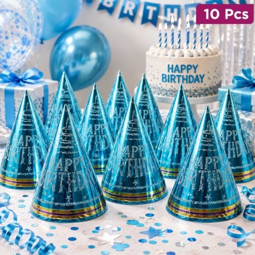 Set of 10 Happy Birthday Caps