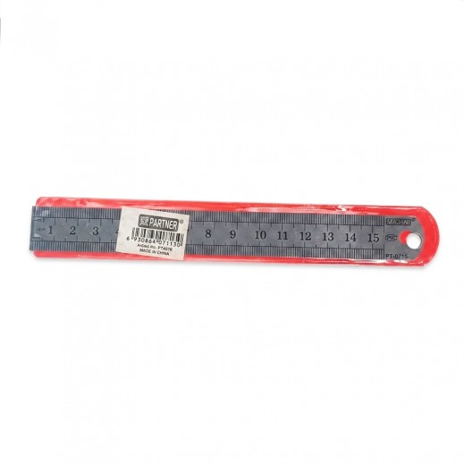 Partner Metal Ruler 15cm