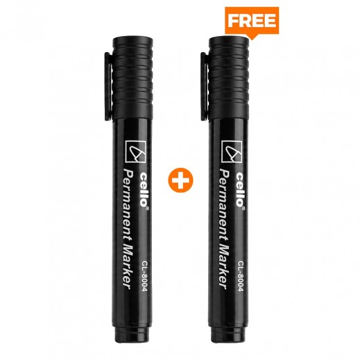 Cello Permanent Marker 1 + 1 Free