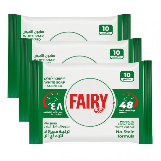 Fairy White Soap Surface Cleaning Wipes - 3 x 10 Wipes