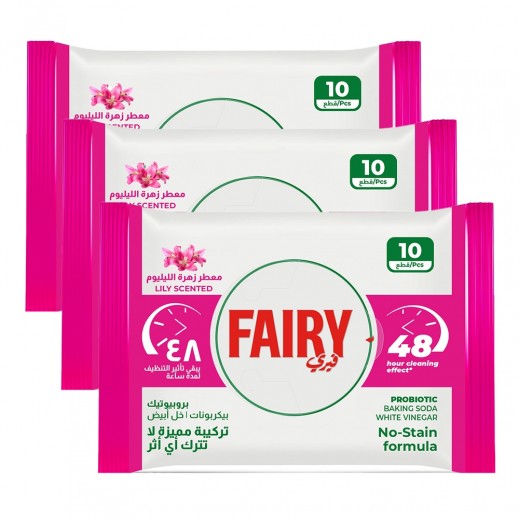 Fairy Lilyum Surface Cleaning Wipes - 3 x 10 Wipes