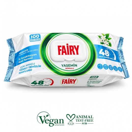 Fairy Jasmine Flower Surface Cleaning Wipes - 100 Wipes