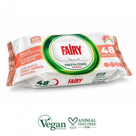 Fairy Freesia Blossom Surface Cleaning Wipes - 100 Wipes