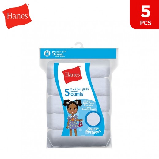 Hanes Cami Innerwear For Girls 5 Pieces 2-3 T 