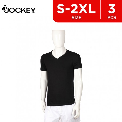 Jockey Under Shirt V Neck Short Sleeve 3 Pieces