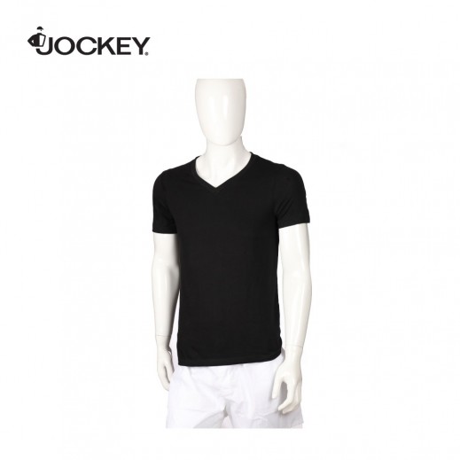 Jockey Under Shirt V Neck Short Sleeve 3 Pieces - Large