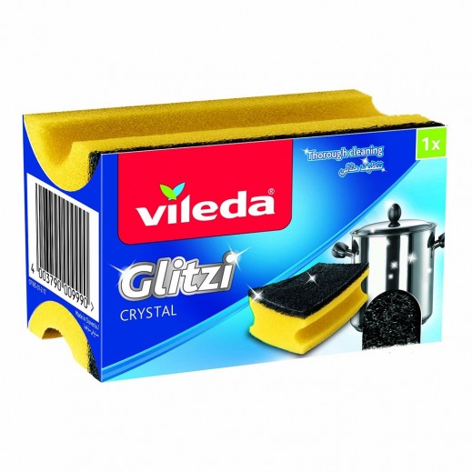 Vileda Glitzi Crystal Dishwashing Sponge 1 Piece