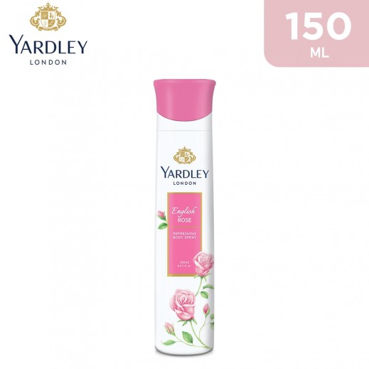Yardley Women English Rose Body Spray 150 ml - delivered by Taw9eel Fast