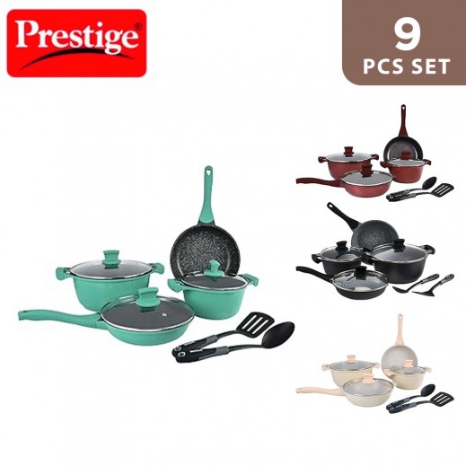 Prestige Winsor Cast Aluminum Granite N/S Cookware - 9 Pieces