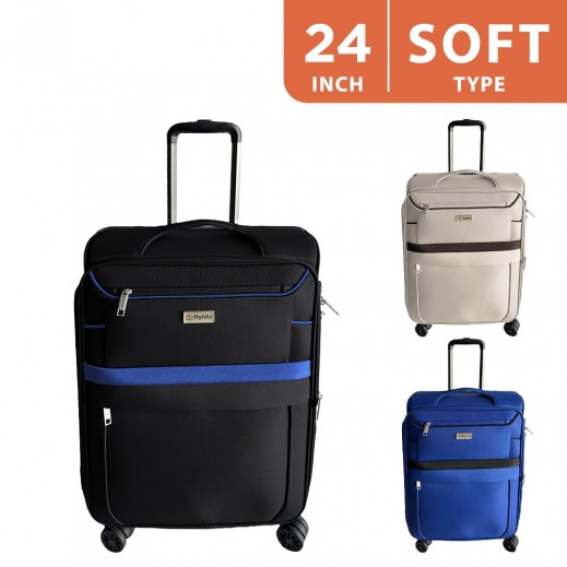 Flylite 4 Twin Wheels Soft Luggage 24" - delivered by Union Trading company within 48 hour 