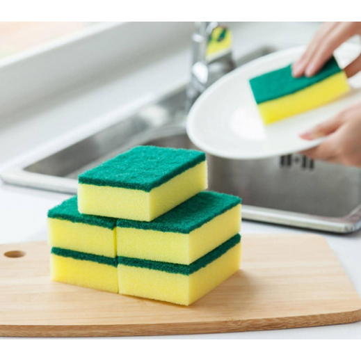 Cleaning Sponge 5 Pieces - 9.5 × 7 × 4.5 cm - Essentials by Taw9eel