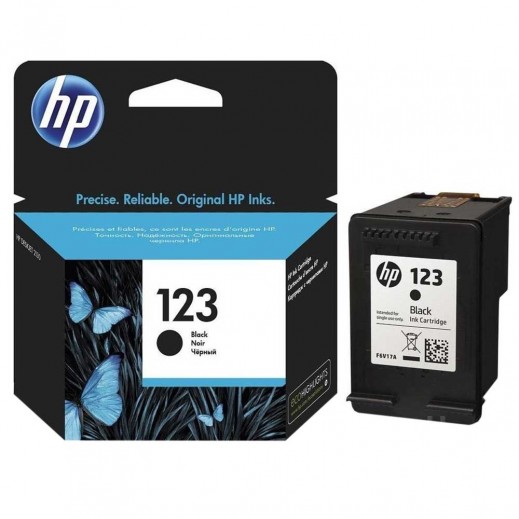 HP 123 Black Ink Cartridge 
