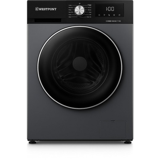 Westpoint 9KG 1400RPM Front Loading Washing Machine - Dark Silver - delivered by Union Trading within 3 working days