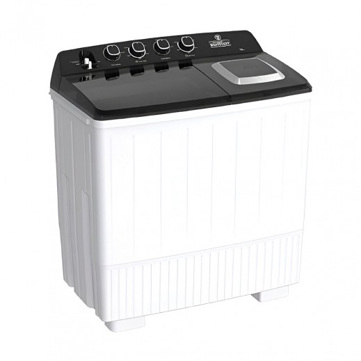 Westpoint 14KG/8KG Twin Tub Washing Machine - White + Black Transparent Lids - delivered by Union Trading within 3 working days