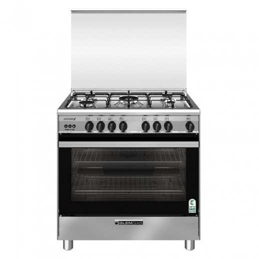 Glemgas Gas Cooker 5 Burners 80×60cm - delivered by Union Trading within 3 working days