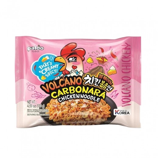 Paldo Volcano Carbonara Instant Korean Chicken Noodle 130g