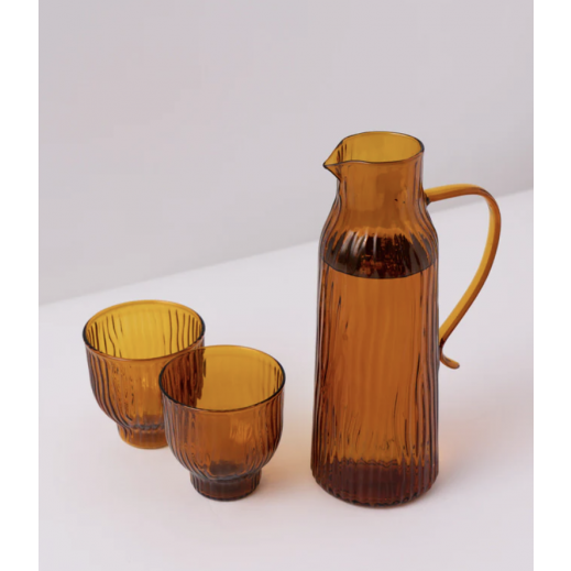 Waba HM2 Glass Pitcher 1.5 L + 2 Glass Cups  