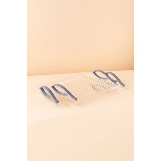 Waba Acrylic Trays Set 2 Pcs Grey Marble