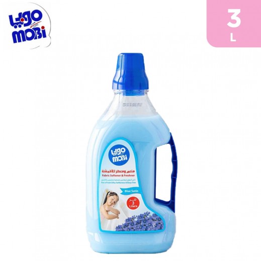 Mobi Blue Satin Fabric Softener & Freshner 3 L