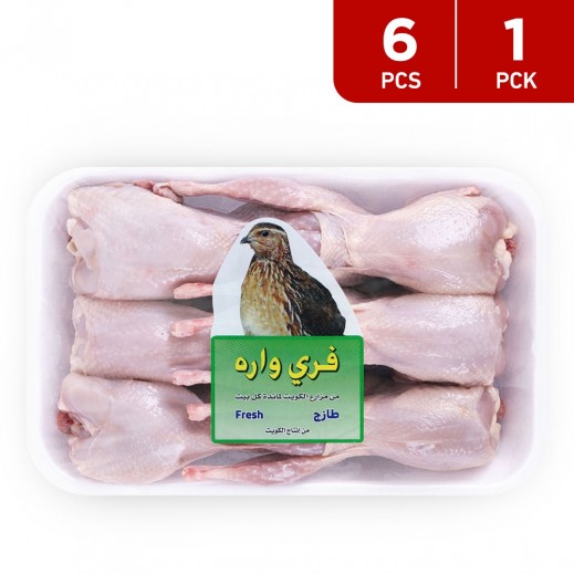 Buy WARA Frozen whole Quail 6 Pieces | توصيل Taw9eel.com