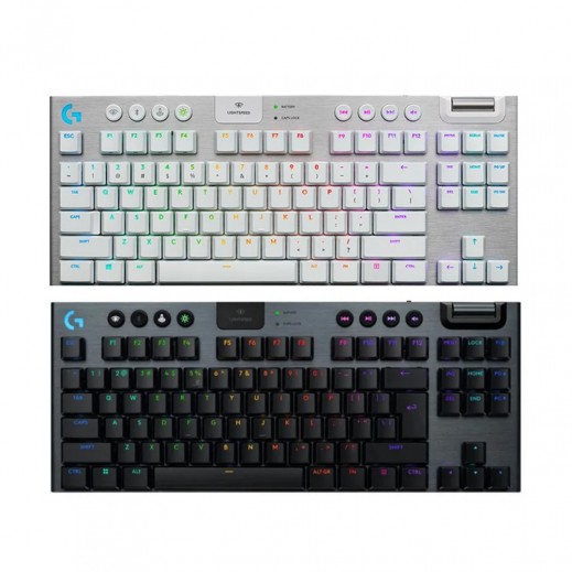 Logitech G915 X LIGHTSPEED TKL Wireless Gaming Keyboard TACTILE  Switch - White  - delivered by Taw9eel within 2 Business Days