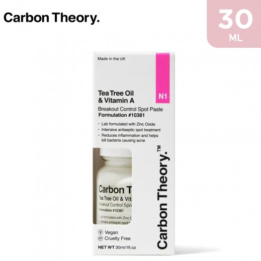 Carbon Theory Tea Tree Oil & Vitamin A Breakout Control Spot Paste 30 ml